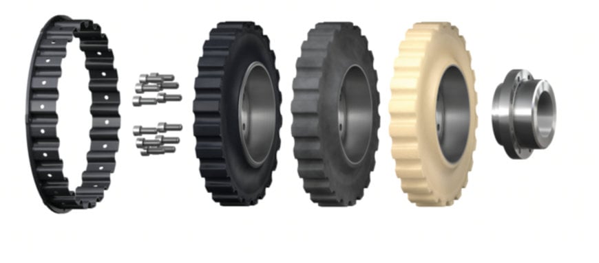 KTR: NEW MATERIALS FOR HIGHLY FLEXIBLE FLANGE COUPLING SINULASTIC